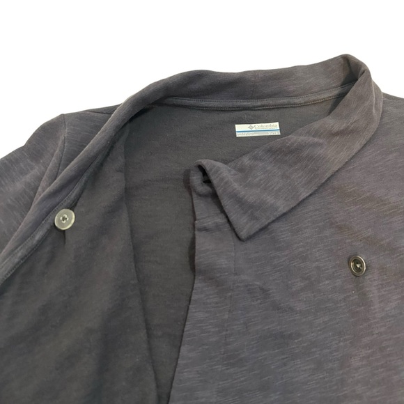 Columbia Sportswear Downtime Wrap Front Jacket Top Blue Gray Color Size XL - Picture 4 of 14